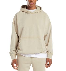 Sudaderas con capucha de invierno de algodón grueso de 400 gramos al por mayor, personalizables con impresión y bordado, estilo urbano, con logo personalizado, oversize, con acabado ácido - Product Image 1