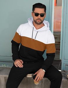 Ensemble de survêtement 2 pièces color block : sweat à capuche et pantalon de jogging - Product Image 5