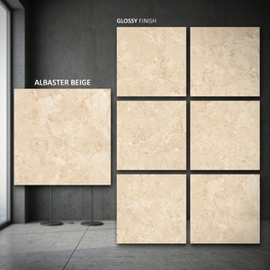 Carreaux de porcelaine pleine masse Antico Peach Luminous, aspect marbre, design premium, 80x80cm, aspect brique, antidérapants, adhésifs, pour salle de bain et extérieur - Product Image 2