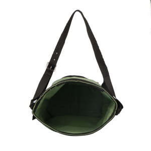 Green <b>Canvas</b> Horse Feeding Bag Durable Nose Feed Bag Adjustable Strap Oval Leather Patch Portable Horse Feed Bag - Product Image 3