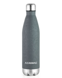 Stainless Steel Vacuum Insulated Grey Cola Shape Water Bottle Ergonomic Portable Thermal Drinkware <b>Metal</b> Base - Product Image 4