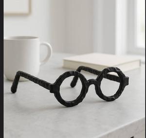 Jaffs Exports Handmade Modern Eco-Friendly Aluminum Glasses Sculpture Industrial Art Decor for Tabletop Living Room Display - Product Image 1