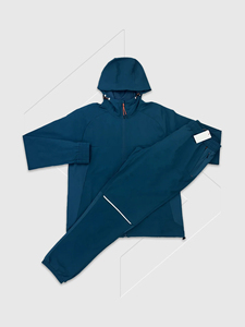 Unisex Pure Cotton Winter Sportswear Set with Half Zip Sweatshirt, Modern 2 Piece Running Fitness <b>Tracksuit</b> - Product Image 3