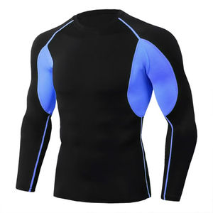 Último Estilo, Camiseta Deportiva Personalizada para Hombre, Manga Larga, Spandex/Poliéster, Alta Calidad, Transpirable, Ropa Deportiva para Exteriores, OEM en Línea - Product Image 4