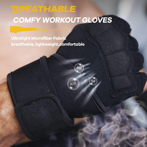 Popular product Elegant Gym Fitness <b>Gloves</b> Solid Color Customized Size Outdoor Breathable Gym Fitness <b>Gloves</b> - Product Image 5