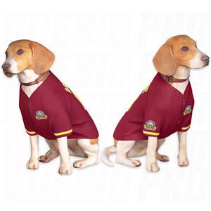Camiseta de béisbol para mascotas, tejida, para primavera, otoño y verano, con lazo, ropa para perros, camisa deportiva de béisbol para perros, transpirable, ligera y bonita - Product Image 2