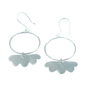 Pendientes Colgantes Minimalistas de Plata de Ley 925 con Forma de Concha de Vieira, Hechos a Mano, Joyería de Moda para Mujer, Pendientes Ligeros - Product Image 1