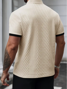 Polo pour homme tendance, tissu doux et confortable, vêtements décontractés élégants pour le bureau, les voyages et le quotidien - Product Image 2