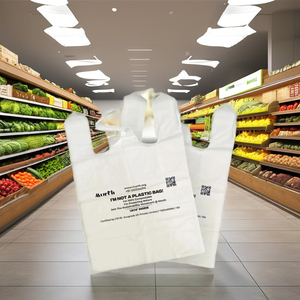 Sacs de courses en PE PBAT avec impression flexo et emballage thermoscellé, biodégradables et compostables, marque UKHI, Haryana - Product Image 6