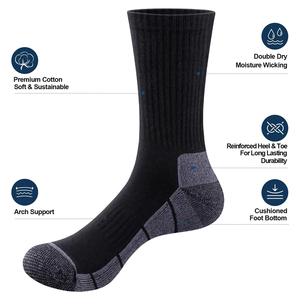 Chaussettes de sport athlétiques de qualité professionnelle, respirantes et personnalisables pour la distribution de marques. - Product Image 2