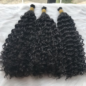 Meilleur prix de gros 100% extensions de cheveux humains cheveux bouclés birmans en vrac du Vietnam longueur de 8 à 34 pouces - Product Image 1