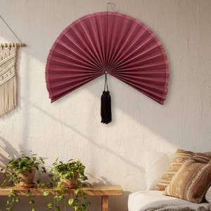 Ventilateur mural en bambou rose écologique, très demandé, pour la décoration intérieure, fournisseur King Craft Viet - Product Image 1