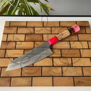 Handcrafted Stainless Steel Chef & Hunting <b>Knife</b> with Wood Handle Skull Design 10-Inch Blade High Hardness - Product Image 2
