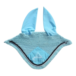 Horse Riding Horse Ear Bonnet with Rope Closure Washable Custom Embroidery Logo Nylon /Cob Full Size - Product Image 4