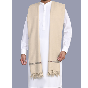 Chal de lana liso para hombre, suave y cálido, para la moda minimalista de invierno 2026, venta al por mayor - Product Image 1