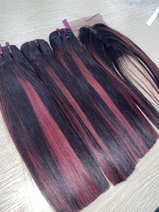 Extensiones de cabello duraderas de grado 12A recto de hueso de espejo precioso de lujo 100% pelucas de cabello crudo vietnamita puro cabello alineado con cutícula - Product Image 3