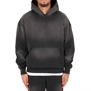 เสื้อฮู้ดดี้ผ้าฝ้ายผสมแฟชั่นใหม่ปี 2025 ไซส์ใหญ่ สวมใส่สบาย ระบายอากาศได้ดี สำหรับผู้ชาย - Product Image 1