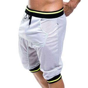 Pantalones cortos deportivos informales personalizados para hombre de nuevo diseño, pantalones cortos para correr de verano Unisex de secado rápido, pantalones cortos de gimnasio lisos de algodón 100% - Product Image 5