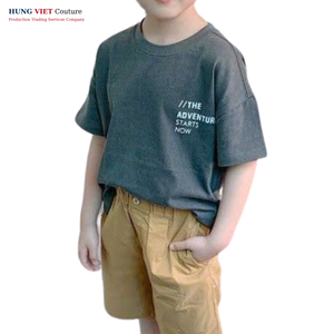 เสื้อยืดผ้าฝ้ายสีทึบสำหรับเด็กผู้หญิงเสื้อยืดแบบเรียบสำหรับใส่ได้ทั้งชายและหญิงสำหรับฤดูร้อน - Product Image 5