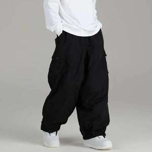 Pantalones de esquí y snowboard impermeables de talla grande para hombre y mujer, cortavientos, térmicos, tipo cargo, holgados, para invierno y actividades al aire libre. - Product Image 1