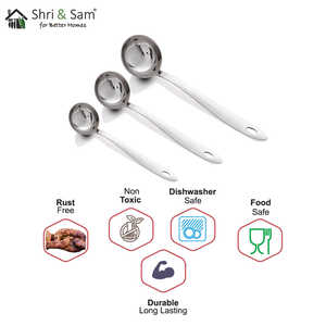 Utensilio de cucharón de acero inoxidable Onida para servir y verter - Product Image 2