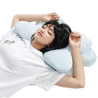Oreiller de soutien cervical rafraîchissant de qualité supérieure en mousse à mémoire de forme, orthopédique, pour dormir, avec housse amovible, antibactérien, ergonomique