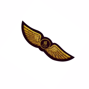 Écusson de pilote en fil d'or pour capitaine stagiaire, blanc ou doré, vente en gros - Product Image 4