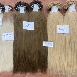 Extensions de cheveux en kératine à pointe plate, différentes longueurs et couleurs, 100% cheveux humains vietnamiens, vente en gros - Product Image 5