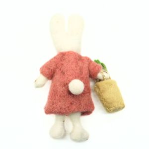 Handmade Felt Bunny Hanging <b>Ornament</b> Soft Woolen Rabbit Hanging Decoration Custom Design Gift - Product Image 5