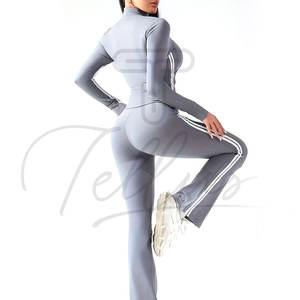 Ensembles de yoga 5 pièces grande taille à séchage rapide et respirants pour femmes – Nouveau design élégant pour le fitness et la gym - Product Image 4