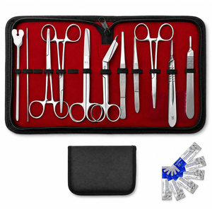 Juego de Cirugía Menor Manual con Estuche GRATUITO, Kit de Instrumentos Quirúrgicos de Grado Alemán para Uso Hospitalario - Product Image 1