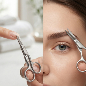 Ensemble de ciseaux à cuticules en acier inoxydable, outil pour les ongles et les sourcils / ciseaux de manucure, ciseaux à sourcils - Product Image 4