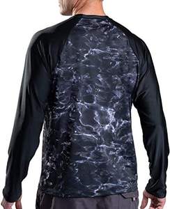 Camisa de Pesca Unisex de Manga Larga con Estampado de Agua Azul, UPF 50, Impermeable, Transpirable, de Secado Rápido, Poliéster, para Adultos - Product Image 2