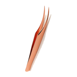 Juego de Pinzas para Pestañas de Oro Rosa Personalizadas, Herramienta de Extensión de Pestañas de Acero Inoxidable con Estuche, Kit de Belleza de Marca Privada - Product Image 1