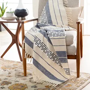Chair 4u Boho atmak battaniye, dokuma yumuşak dekoratif atmak battaniye sandalye kanepe için 50x60
