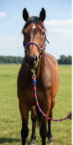 Cabestro elegante ZEN HORSE WORLD de nailon y arcoíris con cuerda de plomo de alta calidad, estilo elegante, para hombre y mujer - Product Image 4