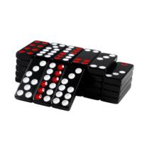 Fabrication d'objets artisanaux en résine, jeu de dés double 6, dominos colorés, multicolores, personnalisés pour jeux de table