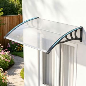 Toldo Moderno para Ventana y Puerta de Policarbonato de 39"x30", UPF50+, Impermeable, Resistente al Viento, para Patio Exterior, Accesorios para Ventanas y Puertas - Product Image 4