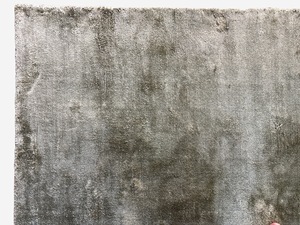 Handwoven Green Silk Rug: Luxury Minimalist Carpet - Product Image 3