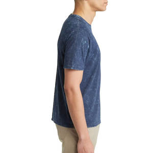 T-shirt pour homme en coton 100% lavé à l'acide, coupe ample, imprimé, séchage rapide, qualité supérieure, anti-plis, service OEM. - Product Image 3