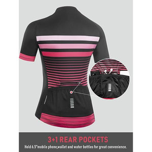 Maillot de Ciclismo para Mujer de Alta Calidad, 100% Poliéster, Antibacteriano, Ropa Deportiva Cómoda, Diseños de Logotipo Personalizados, Uniforme de Ciclismo - Product Image 5