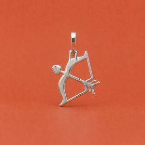 Nouveau design Flèche d'amour Cupidon Personnalité Argent 925 Moissanite Sertie de pierres Pendentif Saint-Valentin - Product Image 4