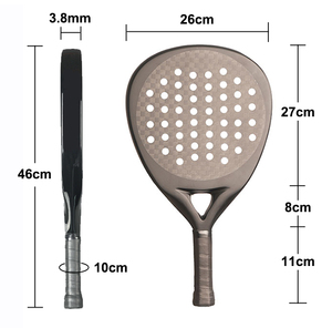 โลโก้ที่กําหนดเองไม้พายไม้พายไม้เทนนิสไม้เทนนิสชายหาดไม้เทนนิสคาร์บอนแบดมินตัน - Product Image 2