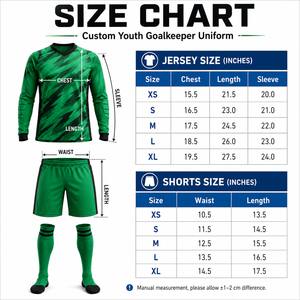 Custom Youth Goalkeeper Uniform Set Wholesale Kids Soccer Goalie Jersey Shorts <b>Socks</b> OEM ODM Manufacturer - Product Image 2