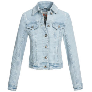 Wholesale Womens Denim <b>Trucker</b> <b>Jacket</b> Cotton Denim Custom Branding for Streetwear Retailers Bulk Supply - Product Image 3