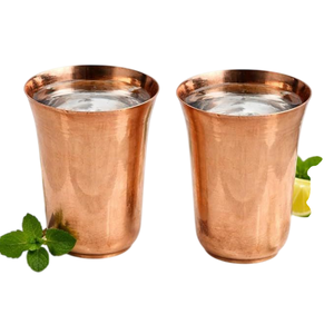 Verre à vin sans pied en cuivre isolé, design minimaliste pour bar, fêtes, cocktails et bières - Product Image 6