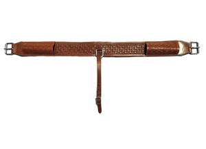 Vente chaude Cuir Cheval Western Selle Sangle Cinch Attachment Floral Outillage Blanc Tressage Conception En Gros Fabricant - Product Image 3