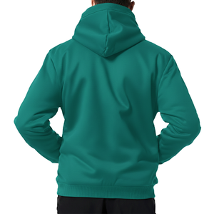 Sweat à capuche zippé pour homme, aspect durable, 240g, polaire polyester, fermeture éclair intégrale, logo personnalisé, veste à capuche pour homme, vêtements de rue - Product Image 5