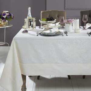 Tovaglia Elegante e Resistente Aspen con Motivo Floreale, in Misto Poliestere/Cotone per Banchetti, Matrimoni e Cene/Eventi all'Aperto - Product Image 3