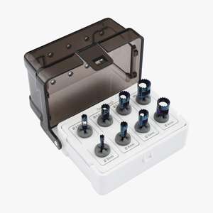 Kit recortador de implantes dentales de alta calidad, 8 Uds., Kit de cirugía Manual de acero con disco de sierra, taladros TREPHINE, punzón de tejido aprobado por la CE - Product Image 6